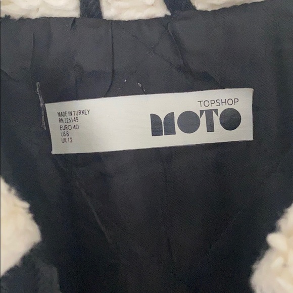 Topshop crop moto jacket - Picture 2 of 3